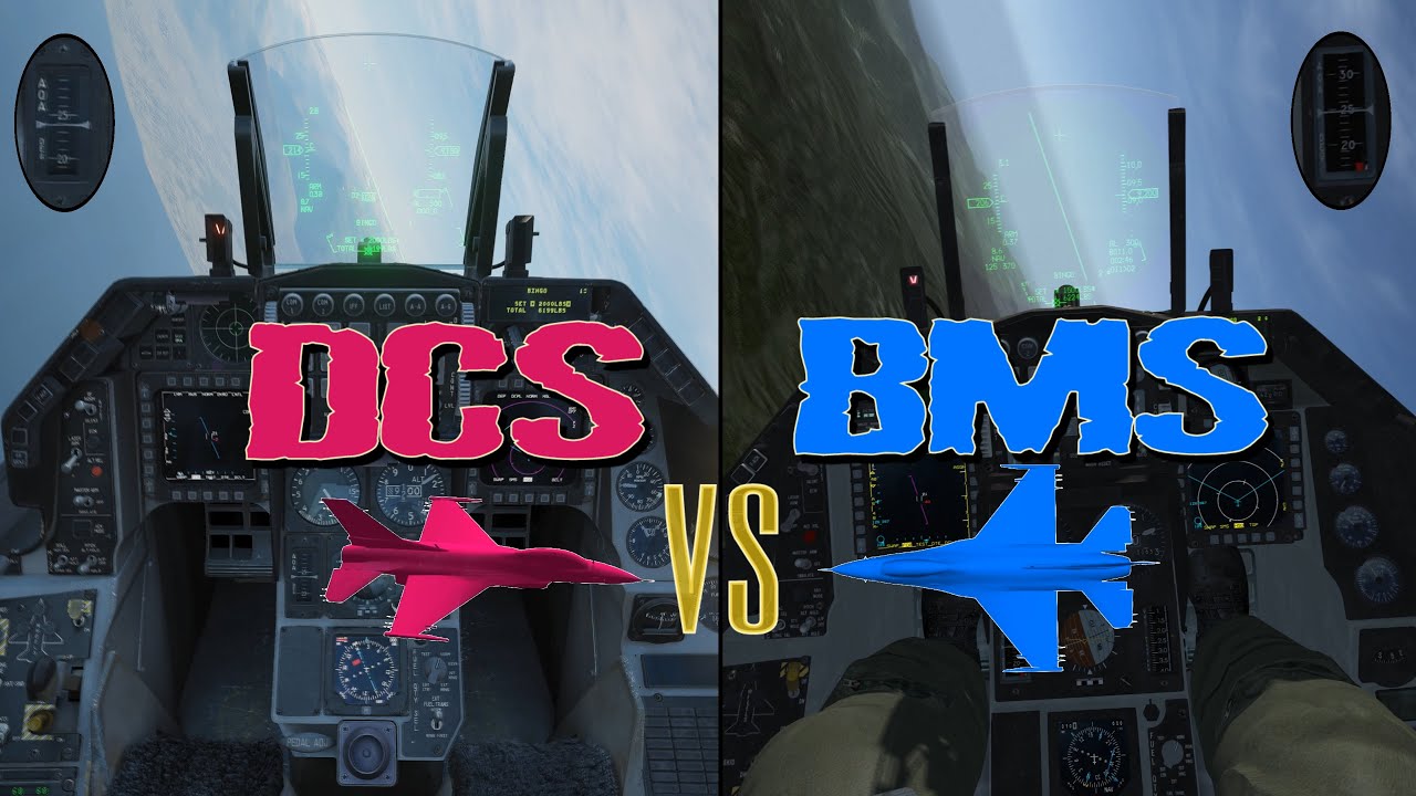 Flight Model Comparison BMS vs DCS with Tacview Overlay