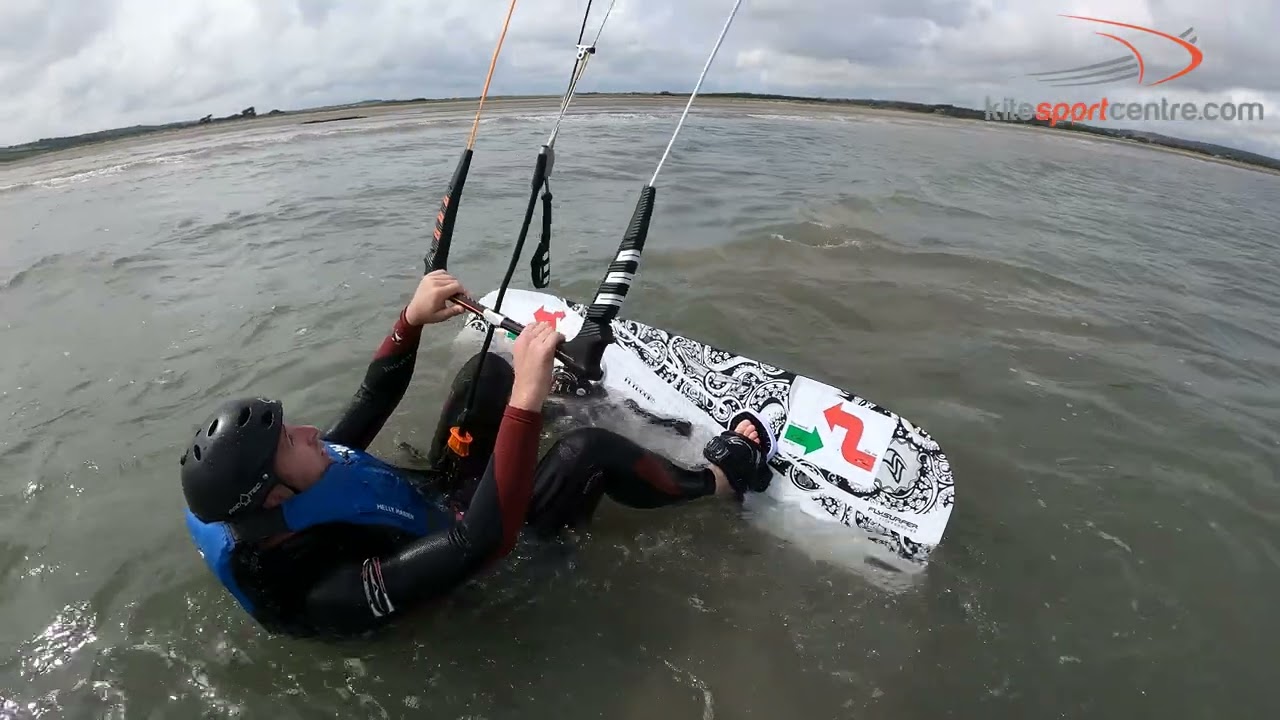 Kitesurfing water start Guide at Ballynamona Beach