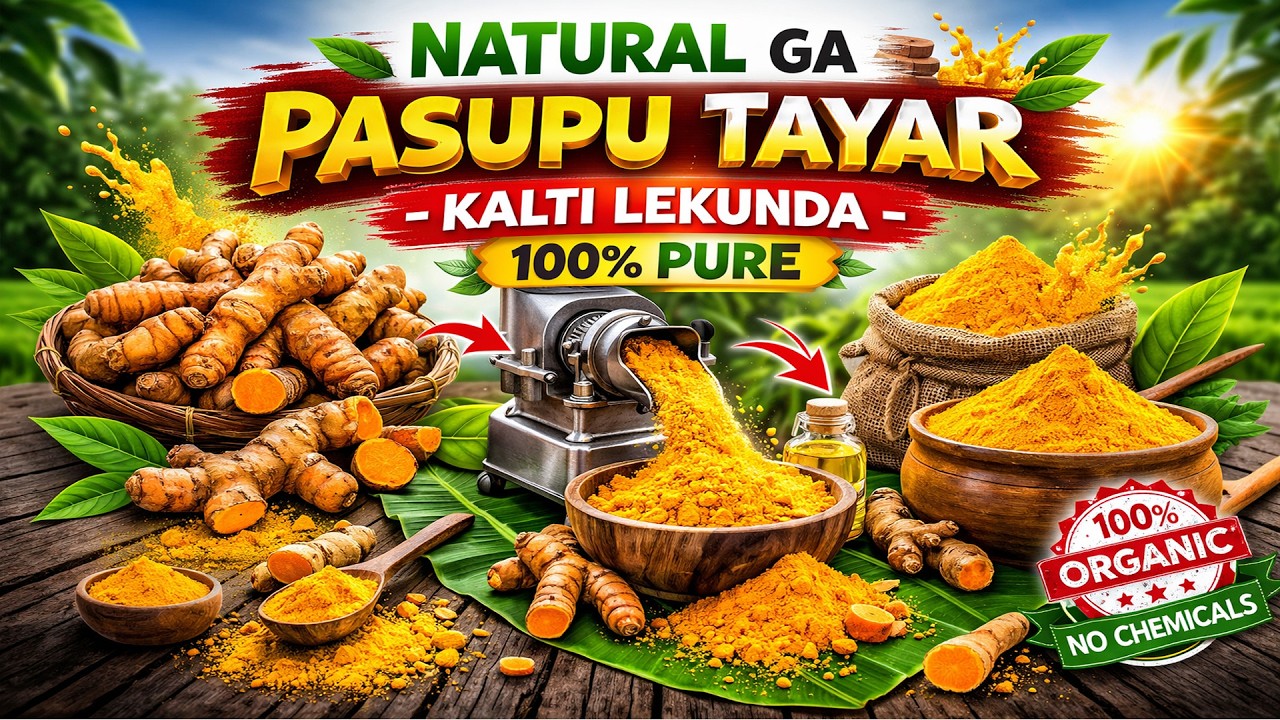 పసుపు తయారీ కల్తీ లేకుండా💯క్వాలిటీ పసుపు PASUPU TURMARIC POWER #guntur#local #youtubeshorts