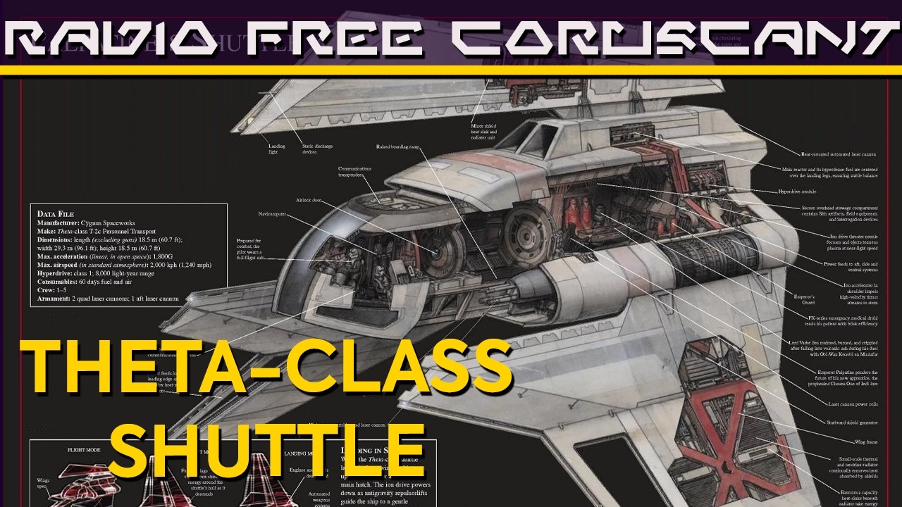 Theta-Class Shuttle | Star Wars Ship Breakdown