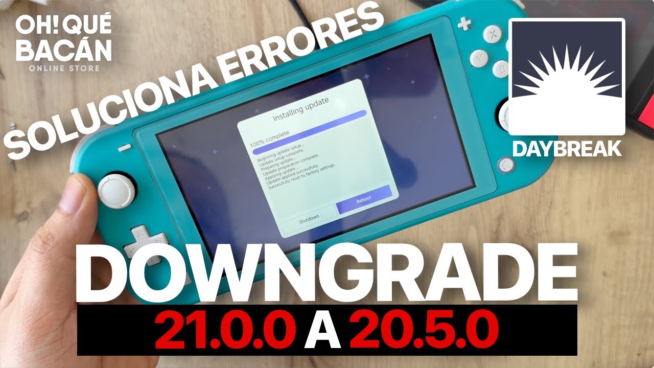 ATMOSPHERE 2.0 | GUIA PARA DOWNGRADE 21.0 A 20.5 | Unknown PKG1 Version | HOS Version Not Supported