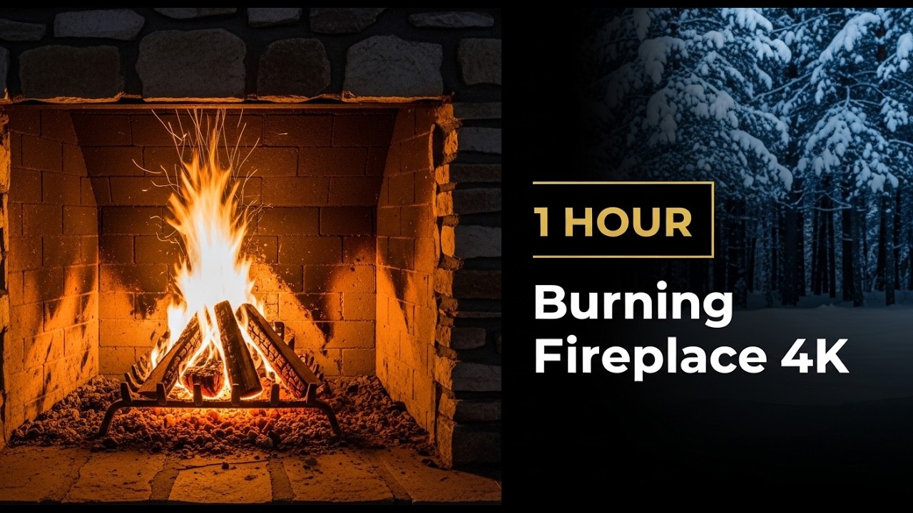 #fireplace #4k #asmr |Cozy Fireplace for 1 Hour🕯️Pure Crackling Wood Sounds |Fireside Mood (4K ASMR)
