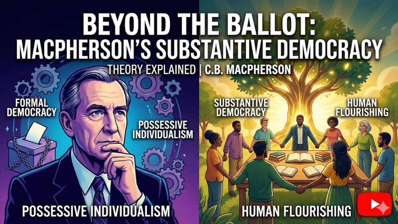 Substantive Democracy Explained — C. B. Macpherson’s Vision | UPSC PSIR Optional