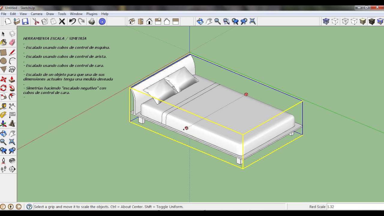 9 SKETCHUP - ESCALAS y SIMETRÍAS