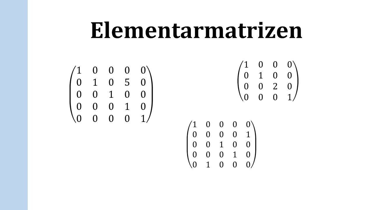 Elementarmatrizen