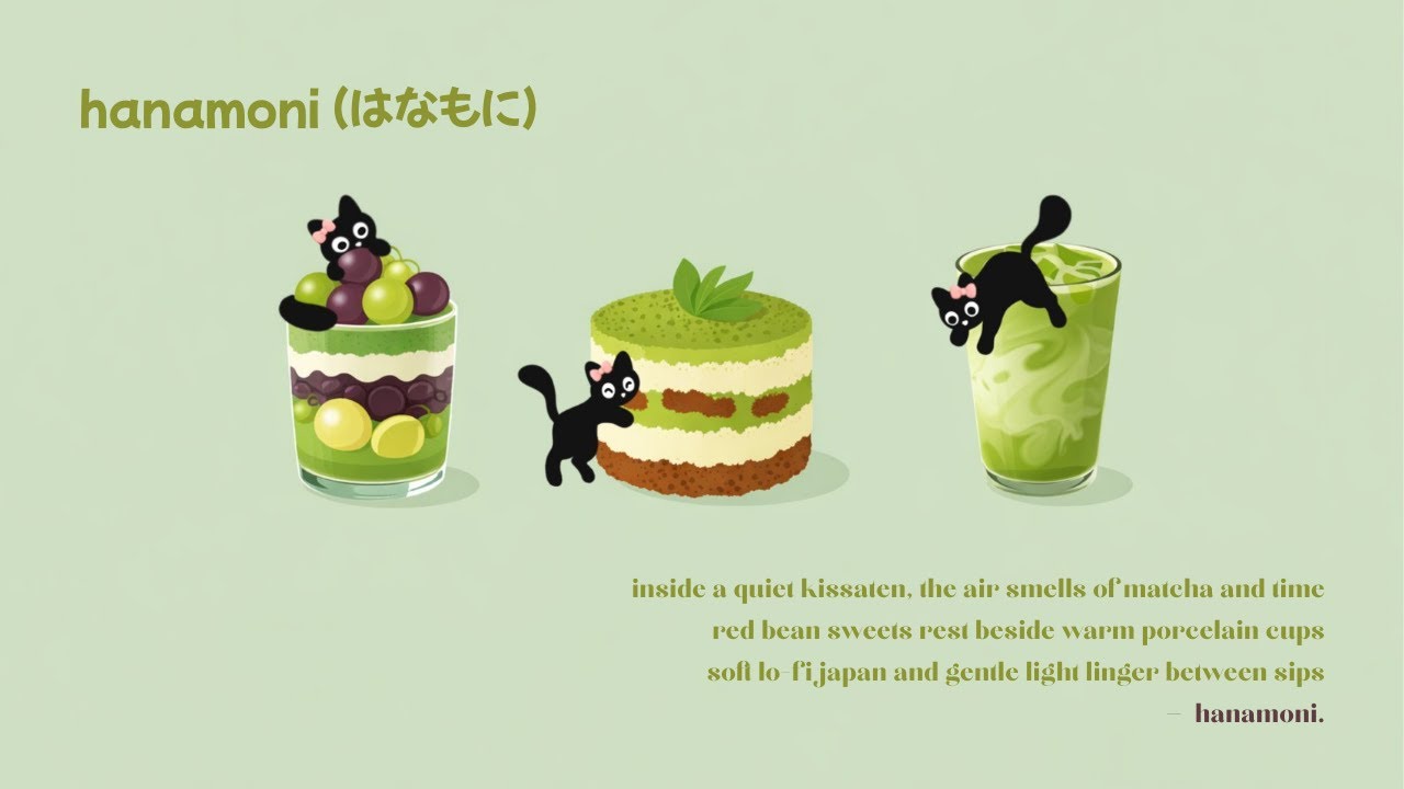 [playlist] cute lofi japan hip hop | ⋆˚｡ cozy matcha cafe with sweet red bean vibes •｡🇯🇵ꪆৎ ˚⋅ 🍡🍵⛩️