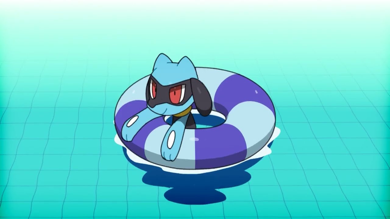 Just Riolu Swimming in a Loop