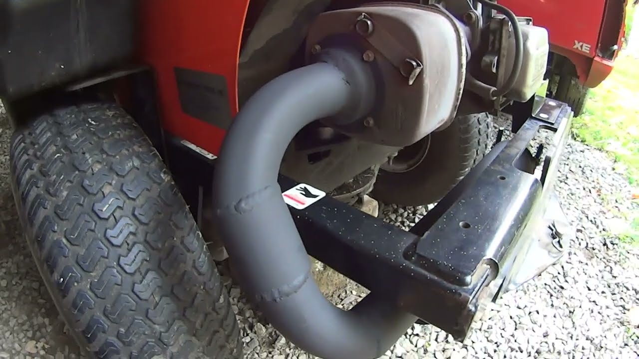 MTR FAB DIY  Ariens lawn mower frame repair and QUIET Muffler Mod