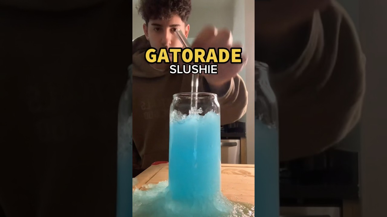 Синий Gatorade &mdash; лучший вкус 🥱 #gatorade #slushies #slushy