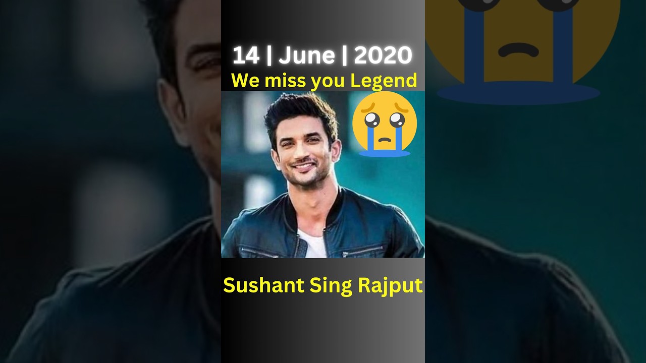 Remembering Sushant Singh Rajput 🥹🥹: A Tribute to His Legacy 