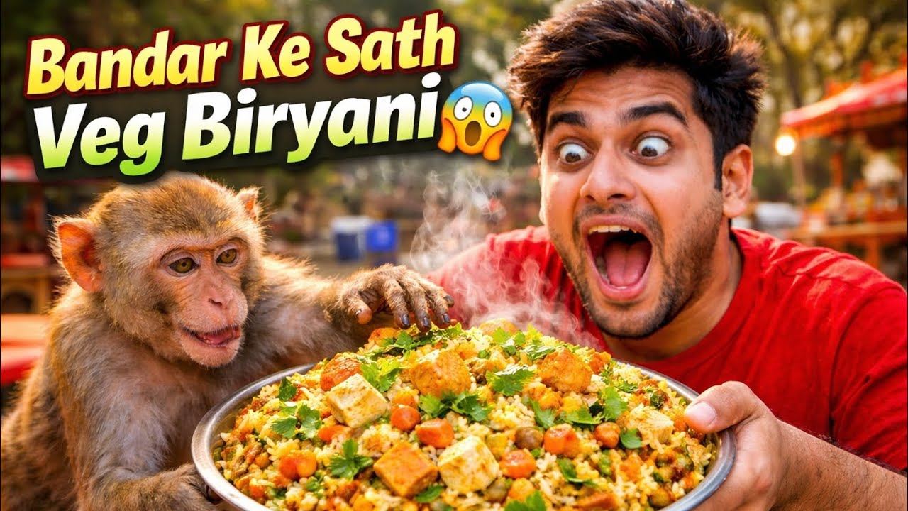 Bandar ne ye kya kha liya 😂 #fullvlog  @vlogwithrinku-01 #comedyvideos #2026 #travel