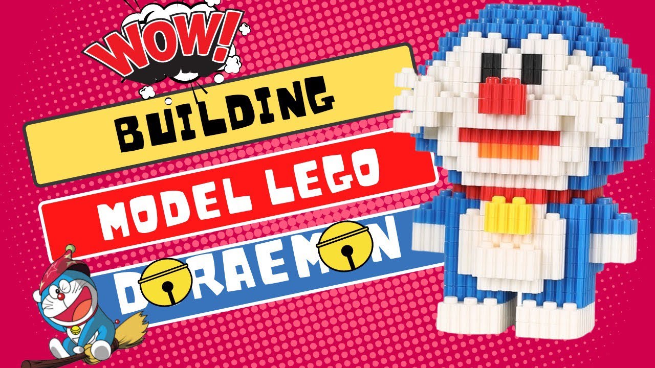 Tutorial build model lego DORAEMON so cute