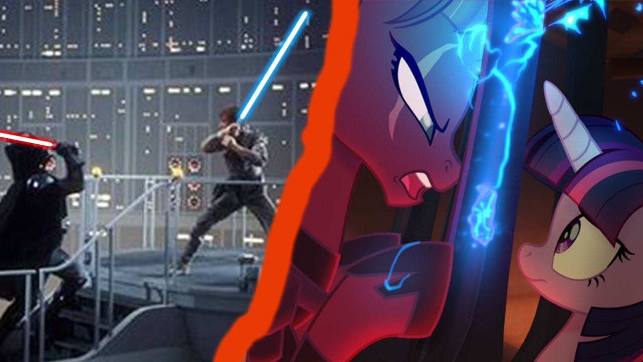 Star Wars Luke Vs Vader But Its Open Up your eyes From MLP Movie