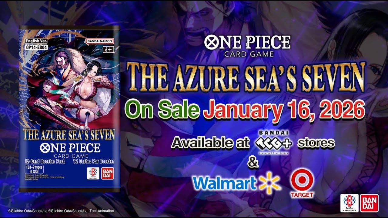 The ONE PIECE CARD GAME BOOSTER: THE AZURE SEA&rsquo;S SEVEN- [OP14-EB04]  Trailer