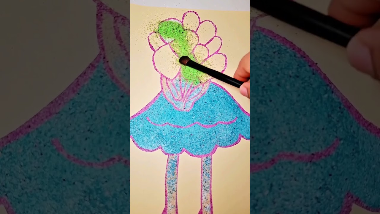 Sand painting ep 01 #sandpaintingart