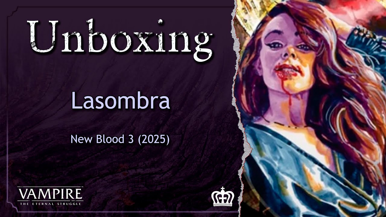 Unboxing Lasombra New Blood 3 - Deck VTES Fifth Edition