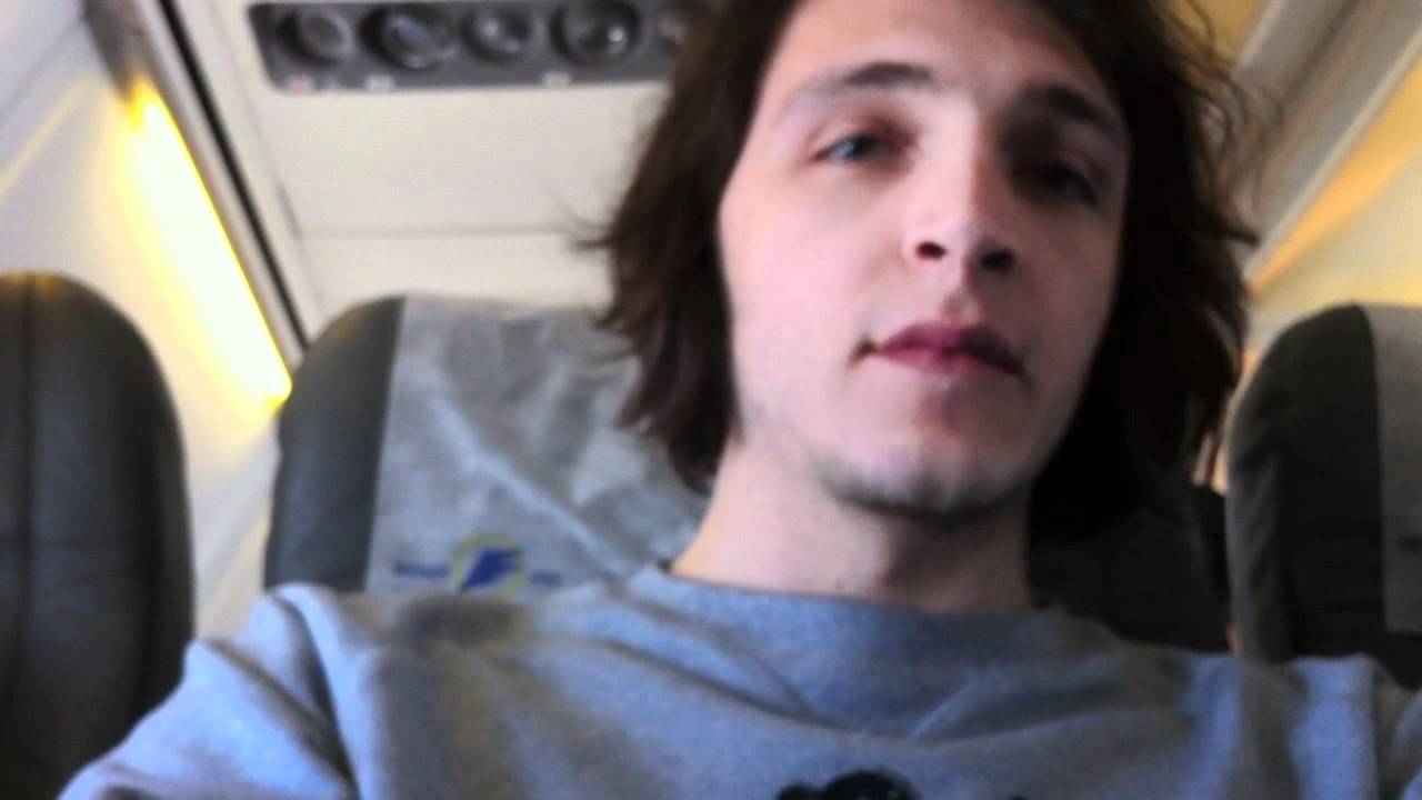 Небо самолет девушка