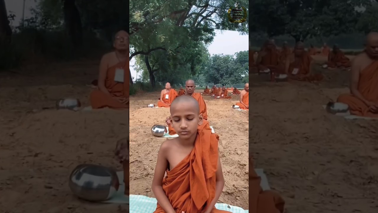 With Bhante doing Vipassana meditation #shakyamuni_buddha @shakyamunibiographyofbuddh563