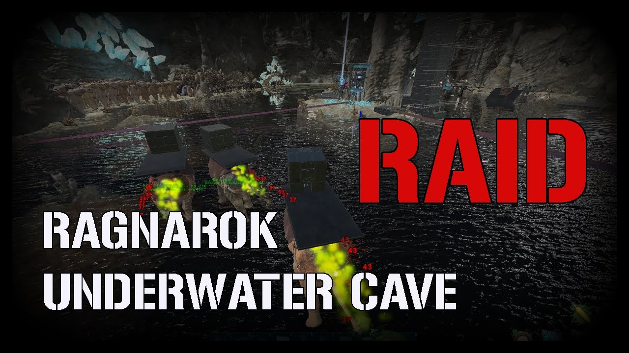 ARK Unofficial | RAGNAROK UNDERWATER CAVE RAID