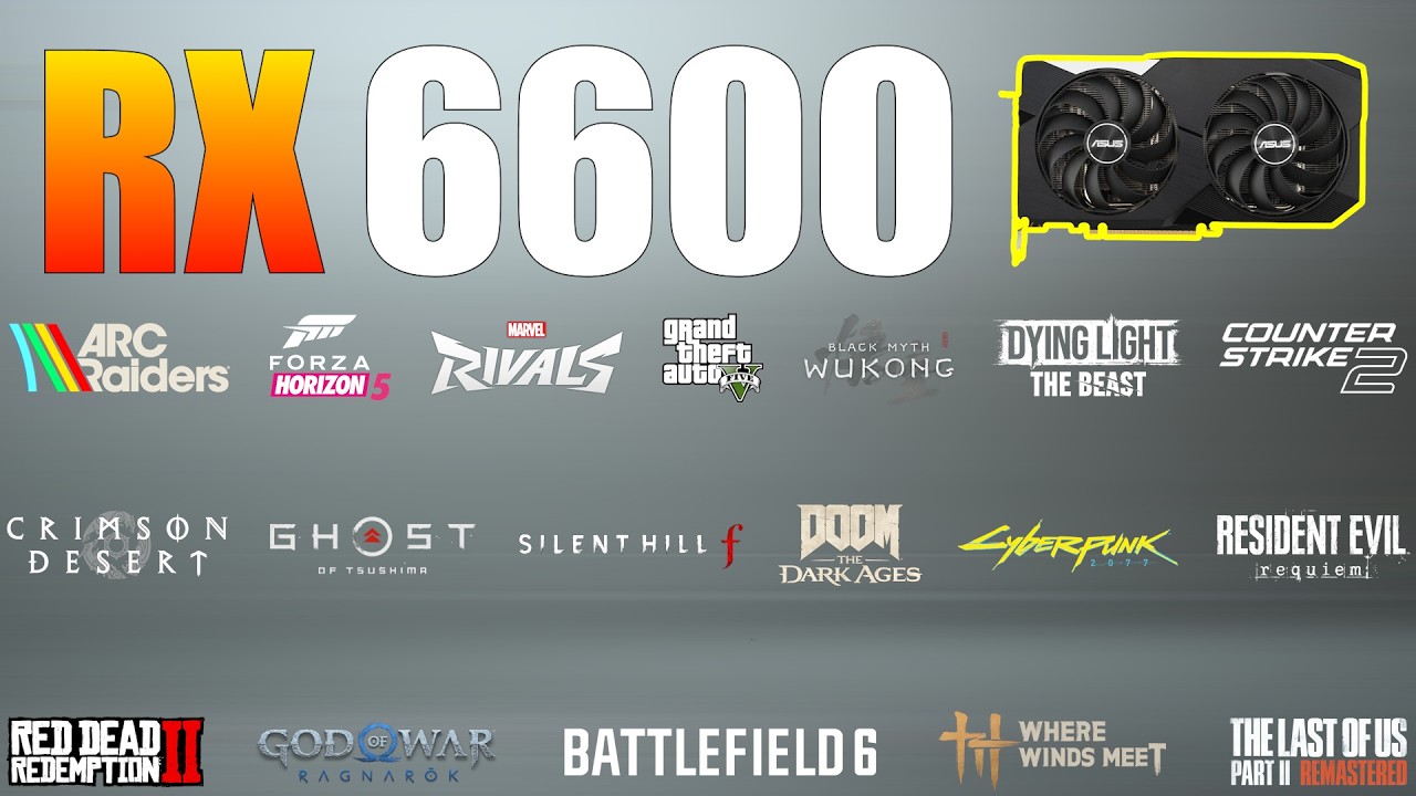 RX 6600 8GB &ndash; Still Worth It in 2026? (30+ Games Tested)