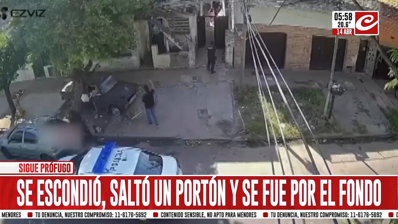 Tremenda persecuci&oacute;n policial culmina con el ladr&oacute;n... escapando