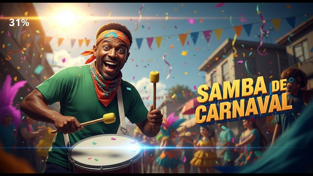 Samba de Carnaval 🎭 Ritmo Brasileiro para Cair na Rua | Estação Aura