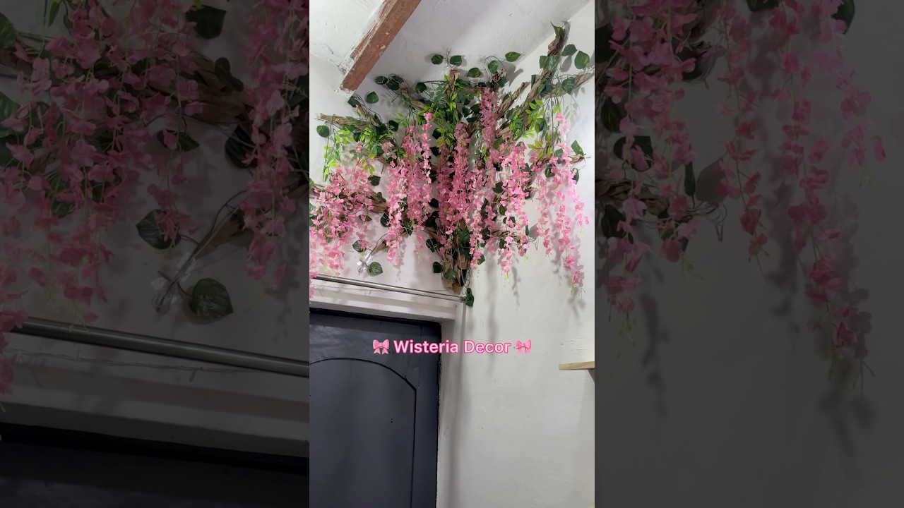 Wisteria decor ✨🎀 #shorts #ytshorts #viral #wisteria #decor #aesthetic #pinterest #ashortaday #yt