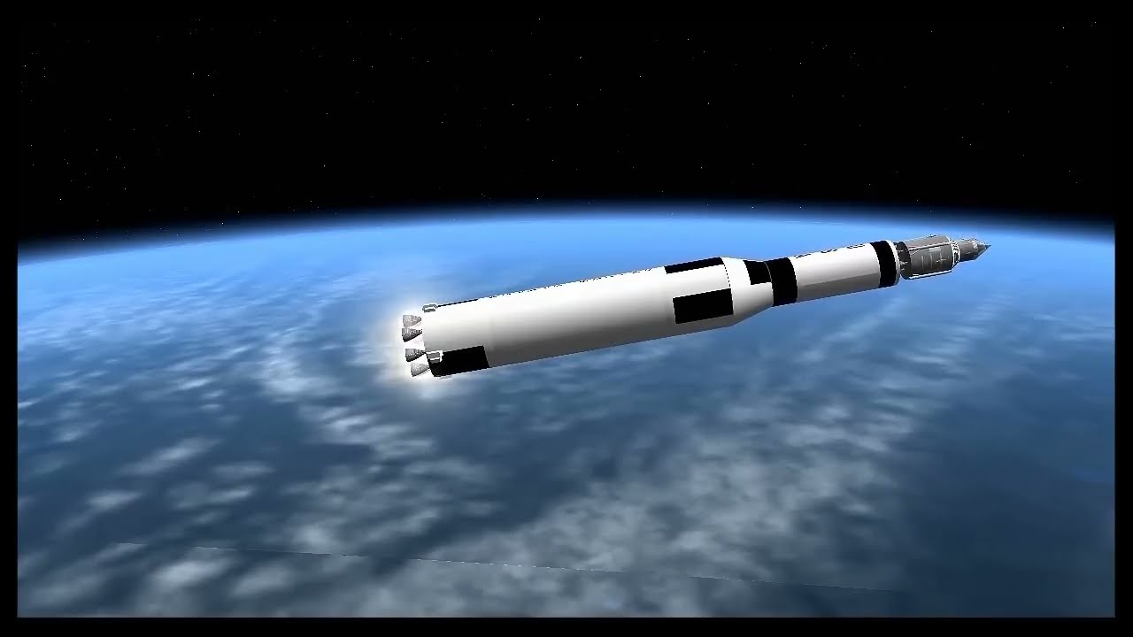 Apollo direct landing - Orbiter Space Flight Simulator 2010