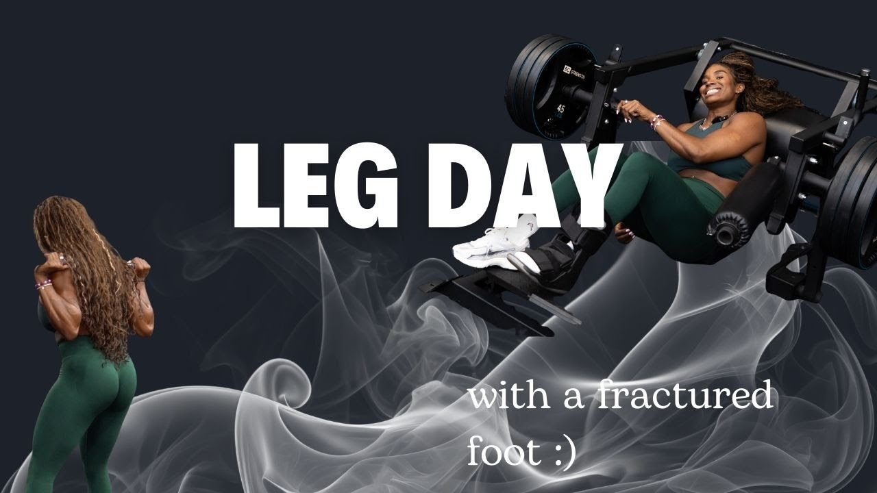 FULL LEG DAY | on a fractured foot?! + more gem dropping