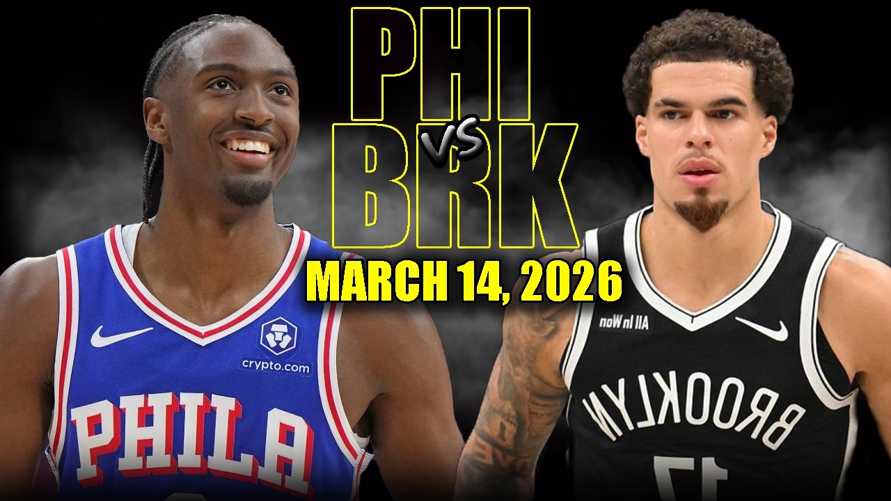 Philadelphia 76ers vs Brooklyn Ners Full Game Highlights – March 14, 2026 | NBA Season
