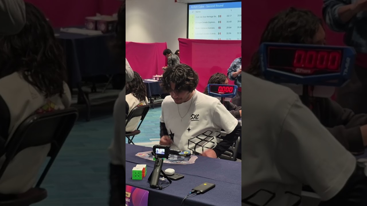 9.88 official 3x3 OH Average (MX Champs 2025)  #rubikscube #fitcuber #rubik #speedcubing