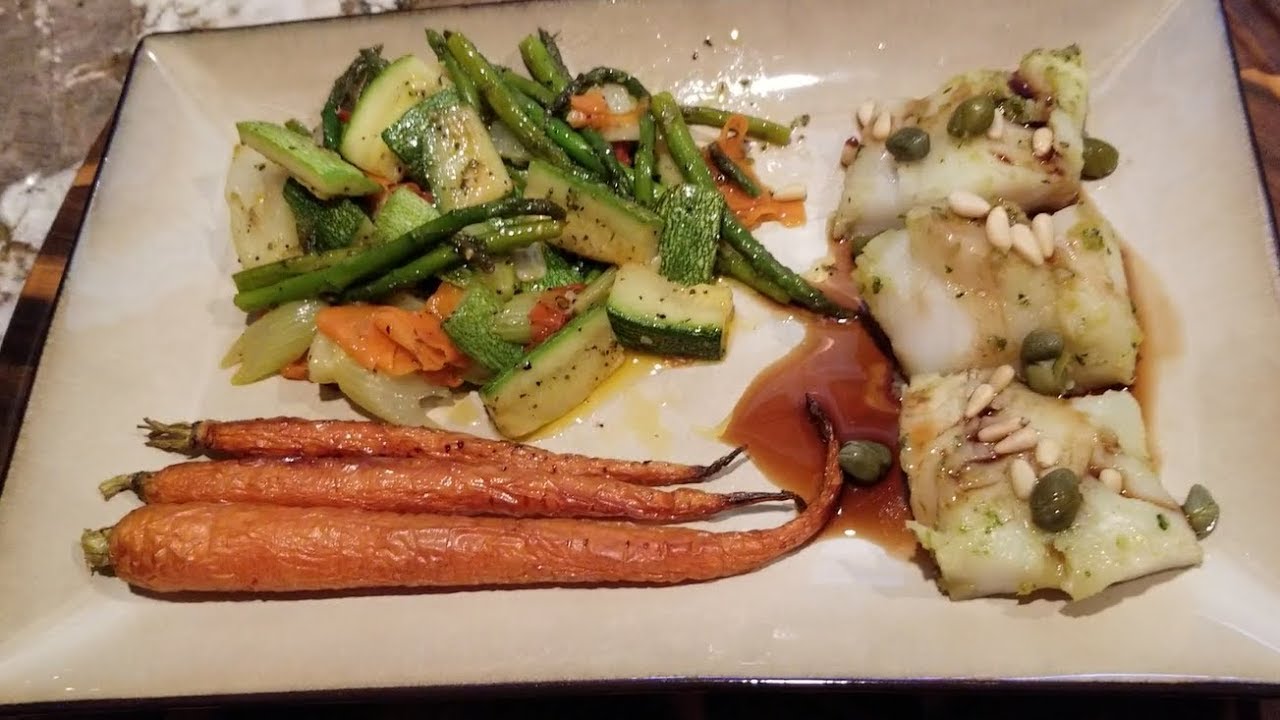 Треска на пару. Рецепт Димы Кулинахера.