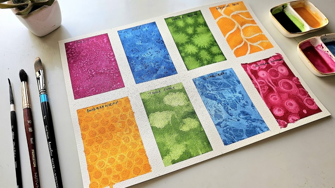 8 Watercolor Texture Techniques to level up your Artworks! | Adding Texture to your Painting