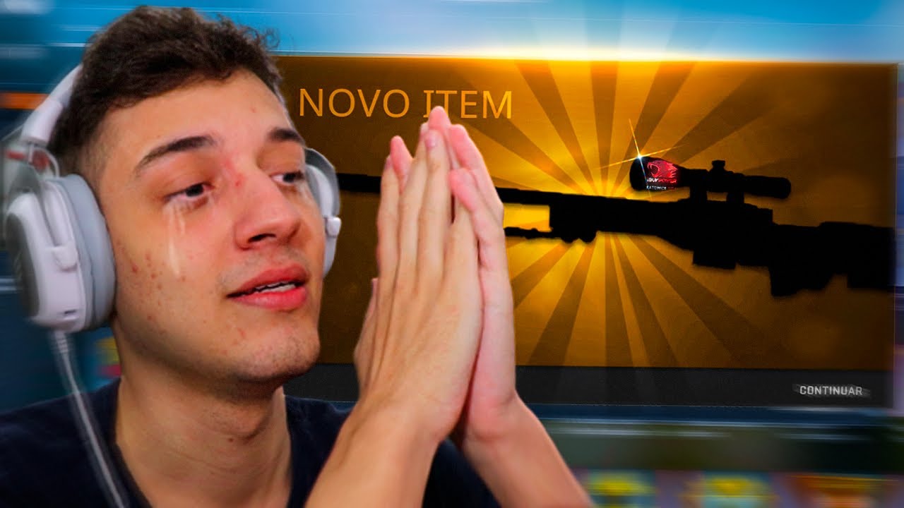 Não precisa chorar, ela é sua... Ele SONHAVA com essa AWP e se EMOCIONOU ao RECEBER!