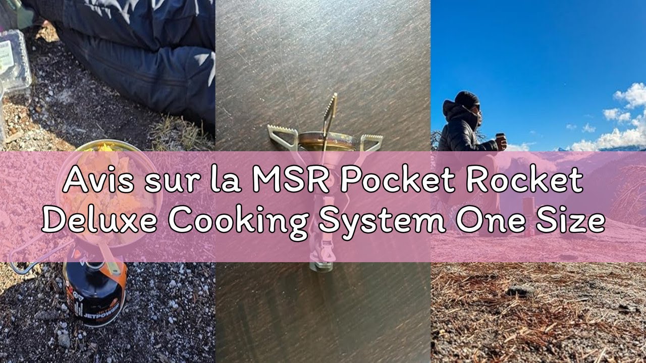 Avis sur la MSR Pocket Rocket Deluxe Cooking System One Size Silver