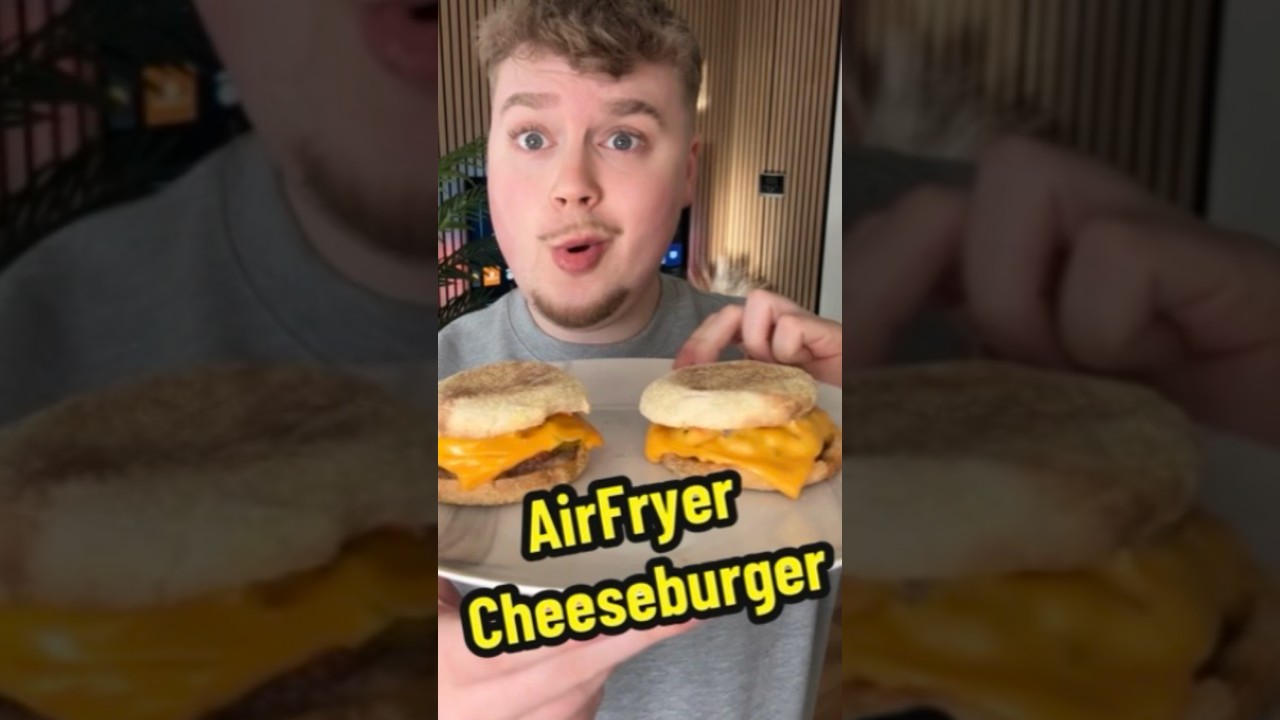 AirFryer Cheeseburger in UNTER 8min selber machen!🍔⏰