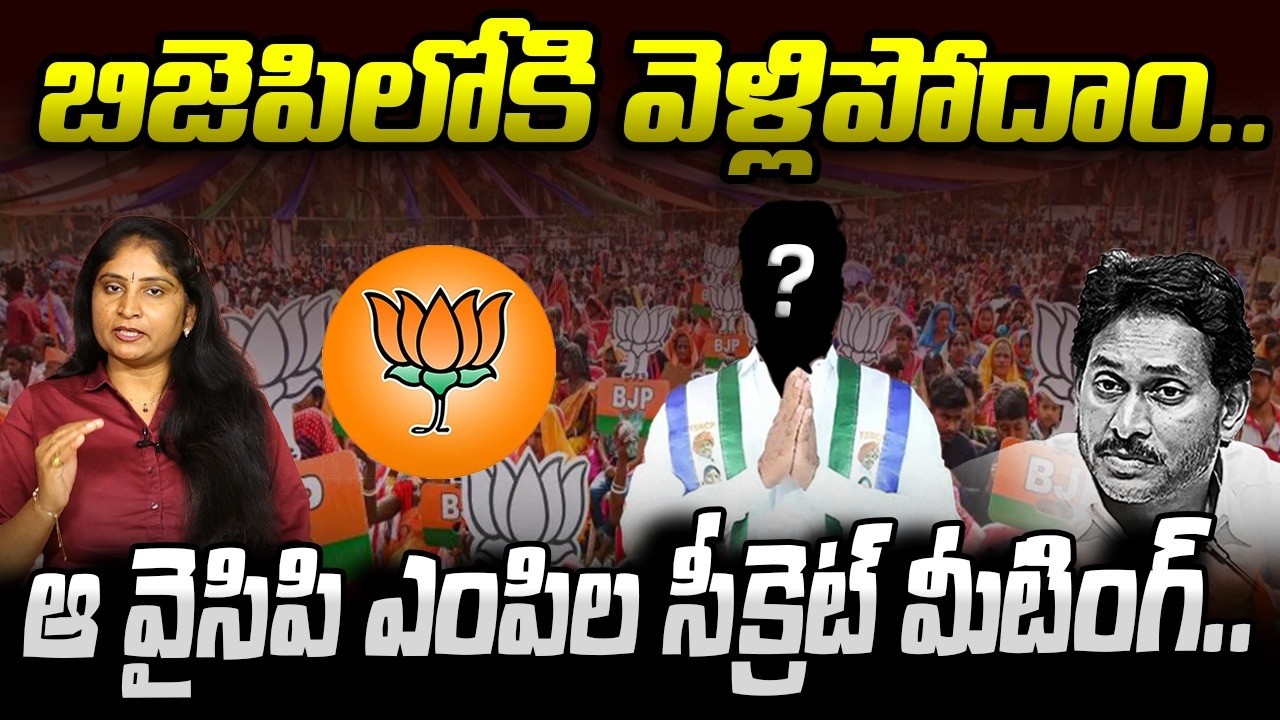 బిజెపిలోకి వెళ్లిపోదాం YCP MPS going Secret Meet With NDA | MP Mithun Reddy | MP YS Avinash Reddy