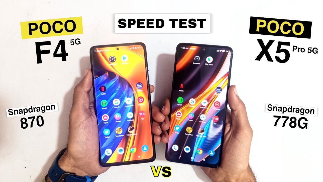 Poco F4 5G vs Poco X5 Pro 5G speed test Comparison | Unbelievable Result 😱