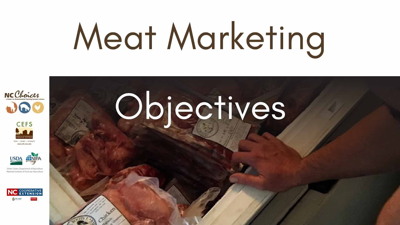 Profitable Meat Marketing Objectives and Communications - Teaching Tools for Beginning Farmers
