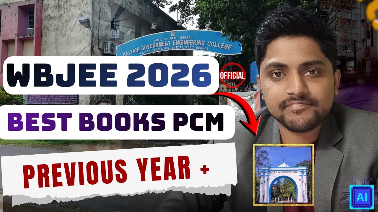WBJEE 2026 Best Books &mdash; Maths, Physics, Chemistry + PYQ Weightage Explained! #wbjee
