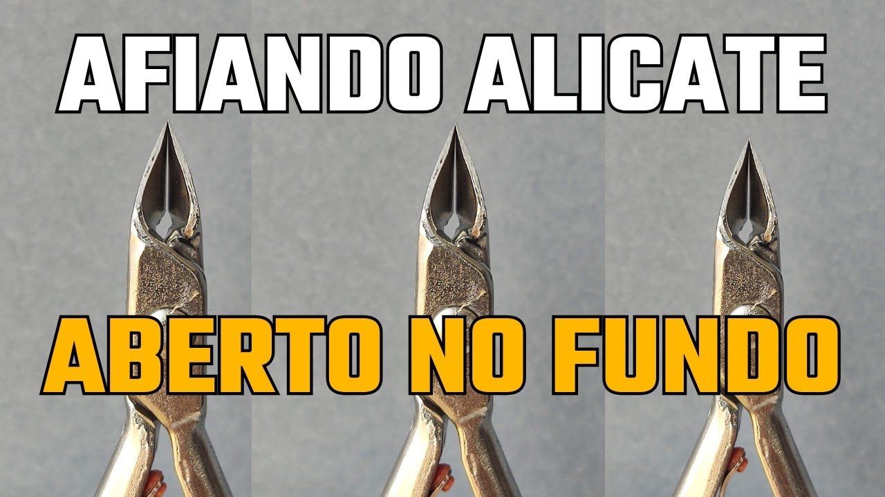 COMO AFIAR ALICATE ABERTO NO FUNDO #afiador #amolador