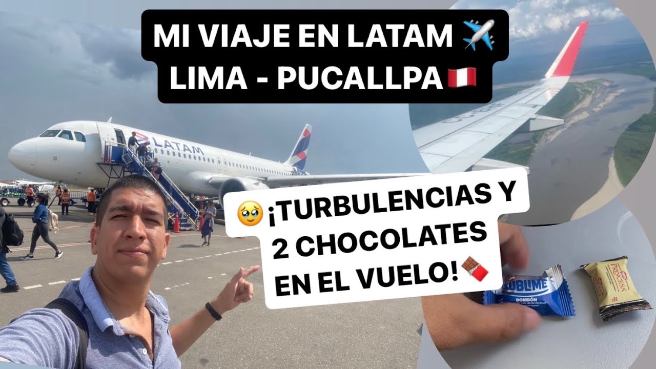 ¡CON TURBULENCIA! 🔥 Así es mi VIAJE en AVIÓN de LATAM desde #LIMA a #PUCALLPA ✈️