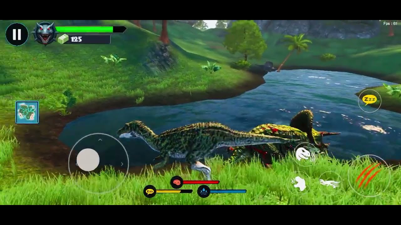 🦖🔥 Baryonyx Dino New Update Gameplay | Powerful Hunt & Attack Mode 🎮✨ #baryonyx 