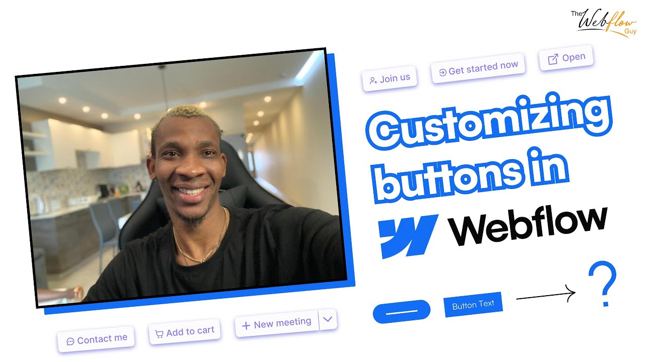 Customizing buttons in Webflow using HTML EMBED element and CSS