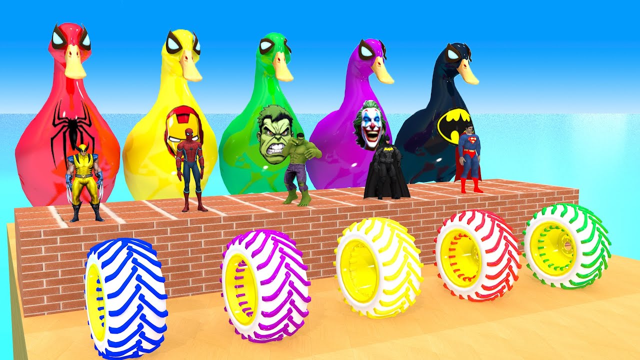 Long Slide Game with Cow Elephant Gorilla Hippopotamus Tiger 3d Animal Game Funny 3d Animals