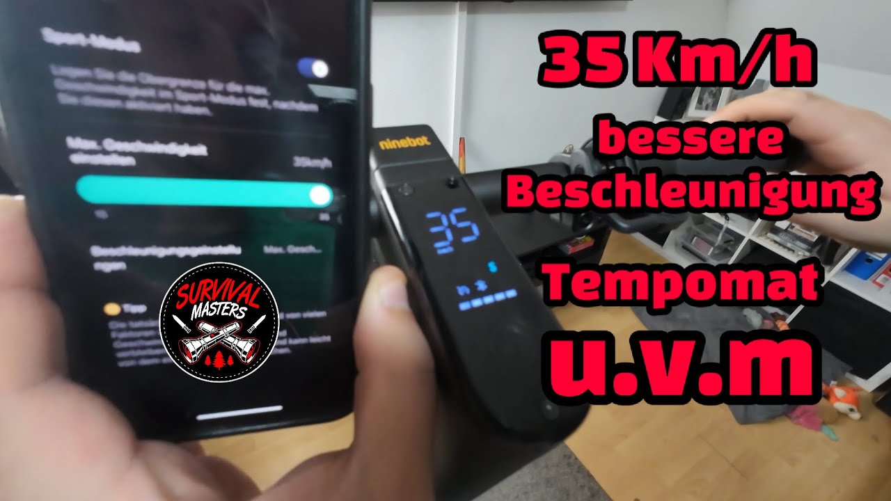 Escooter schneller machen🚀 35 km/h Tuning 🔥  Tempomat | noch mehr Power