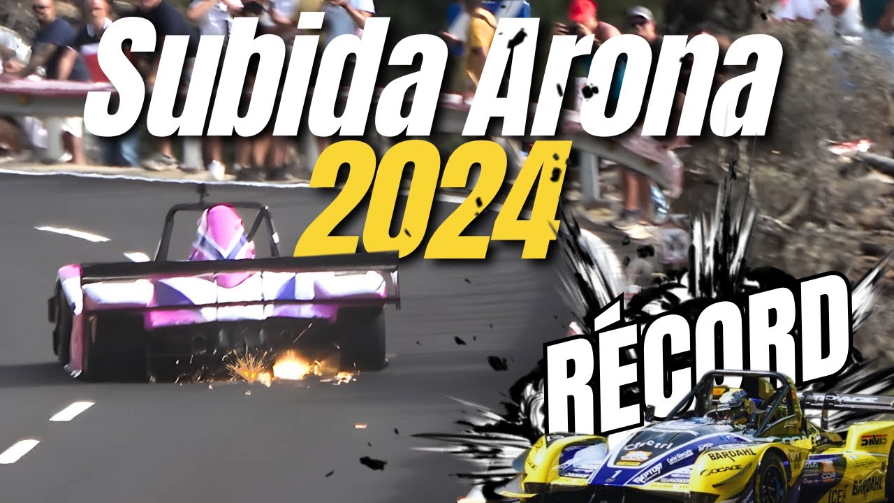 Subida Arona La Escalona 2024 - last hillclimbing race : Faggioli (record), Merli, Caruso, Lauren