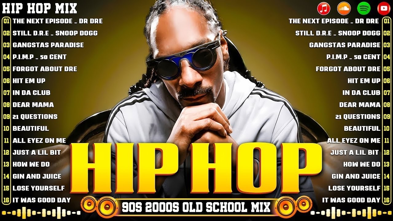 OLD SCHOOL RAP 90S 🔥 2PAC DR DRE ICE CUBE DMX SNOOP DOGG LEGENDARY MIX