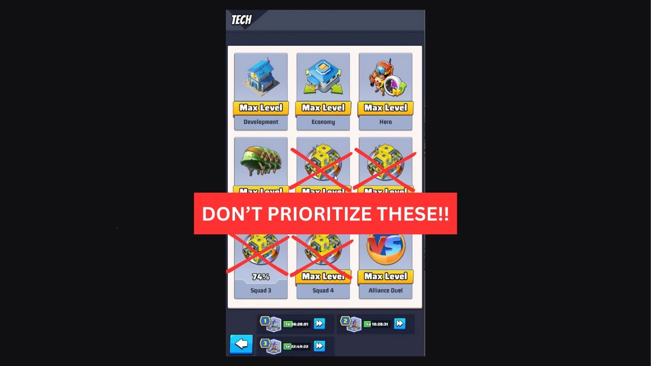 Tech Series Part 2: What To Prioritize First | Last War: Survival