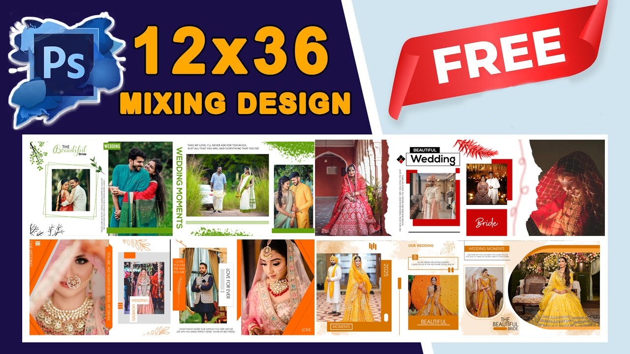#New Wedding Album Design Psd Free Download 2026//VSR PHOTOGRAPHY....